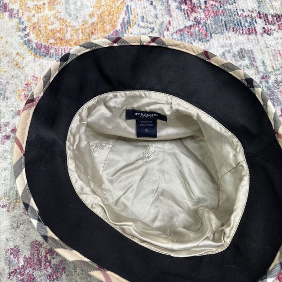 Burberry Canvas Bucket Hat Black